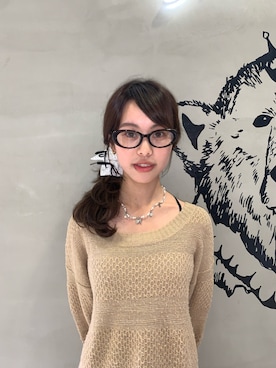 「アイテム（ヘアゴム）」を使った、しげお🌷⸝⋆さん（レディース・155cm）の秋コーディネート