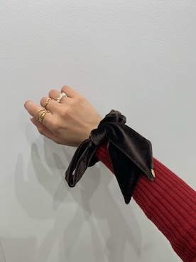 「アイテム（ヘアゴム）」を使った、しげお🌷⸝⋆さん（レディース・155cm）の秋コーディネート