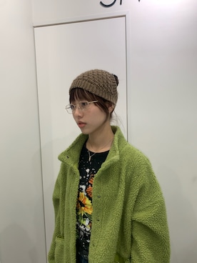 「アイテム（ヘアバンド）」を使った、しげお🌷⸝⋆さん（レディース・155cm）の冬コーディネート