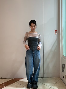 「アイテム（バレッタ/ヘアクリップ）」を使った、しげお🌷⸝⋆さん（レディース・155cm）の秋コーディネート