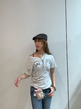「アイテム（バングル/リストバンド）」を使った、しげお🌷⸝⋆さん（レディース・155cm・10代）の夏コーディネート