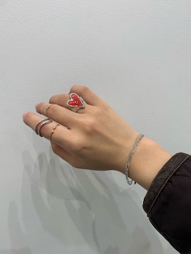 「アイテム（リング）」を使った、しげお🌷⸝⋆さん（レディース・155cm）の秋コーディネート