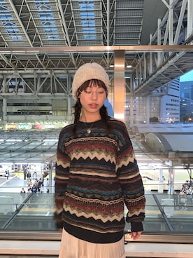 「アイテム（ヘアゴム）」を使った、しげお🌷⸝⋆さん（レディース・155cm）の秋コーディネート