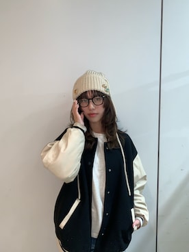 「アイテム（その他ヘアアクセサリー）」を使った、しげお🌷⸝⋆さん（レディース・155cm）の秋コーディネート