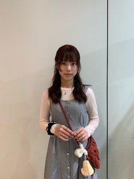 「アイテム（ヘアゴム）」を使った、しげお🌷⸝⋆さん（レディース・155cm）の秋コーディネート