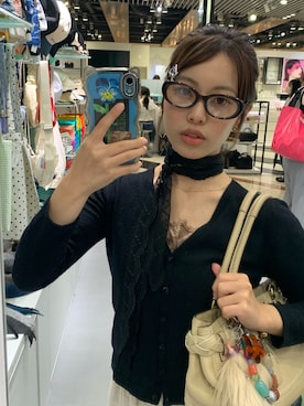 「アイテム（ヘアゴム）」を使った、しげお🌷⸝⋆さん（レディース・155cm）の秋コーディネート