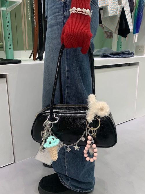 クリアケースハートセットキーチェーン（キーホルダー）｜SMELLY