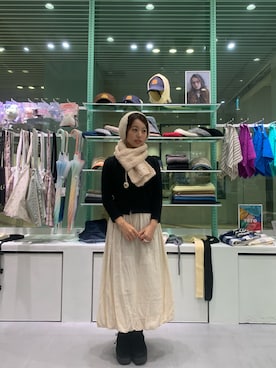 「アイテム（イヤーマフ）」を使った、しげお🌷⸝⋆さん（レディース・155cm）の秋コーディネート