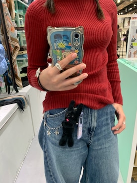 「アイテム（キーホルダー）」を使った、しげお🌷⸝⋆さん（レディース・155cm）の秋コーディネート