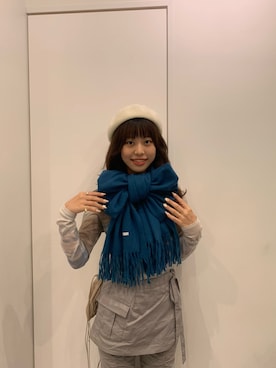 「ブレスレット」｜「アイテム（ハンチング/ベレー帽）」を使った、しげお🌷⸝⋆さん（レディース・155cm）の秋コーディネート