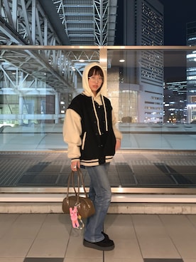 「アイテム（イヤーカフ）」を使った、しげお🌷⸝⋆さん（レディース・155cm）の秋コーディネート