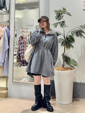 「LOWRYS FARM（ローリーズファーム）のアイテム（ワンピース）」を使った、asuuu33さん（レディース・155cm）の秋コーディネート