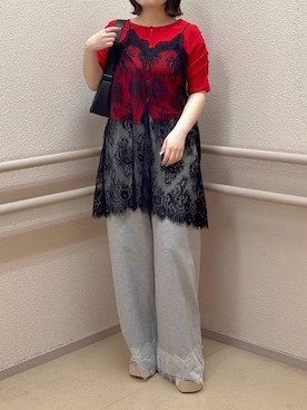 「LOWRYS FARM（ローリーズファーム）のカンドウフィットＫｎｉｔサンダル 637889（サンダル、ホワイト系）」を使った、asuuu33さん（レディース）の春コーディネート