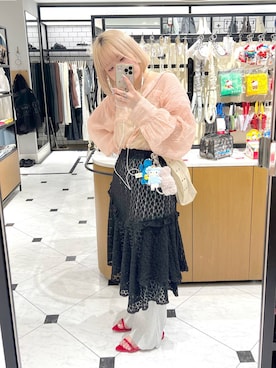 「アイテム（キャミソール、イエロー系）」を使った、asuuu33さん（レディース・155cm）の夏コーディネート