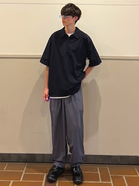 「アイテム（ポロシャツ）」を使った、kousei085さん（メンズ・175cm・10代）の夏コーディネート
