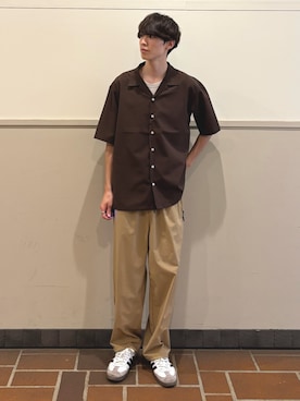 「ITEMS URBANRESEARCH（アイテムズ アーバンリサーチ）のアイテム（シャツ/ブラウス）」を使った、kousei085さん（メンズ・175cm）の夏コーディネート