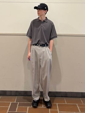 「アイテム（スラックス）」を使った、kousei085さん（メンズ・175cm）の夏コーディネート