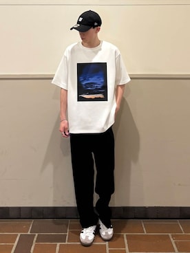 「プリントtシャツ」｜kousei085さん（メンズ・175cm）の夏コーディネート