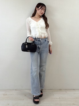 「INGNI（イング）のアイテム（バッグ）」を使った、舞桜さん（レディース・165cm）の春コーディネート