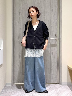 「GLOBAL WORK（グローバルワーク）のアイテム（トップス）」を使った、hikaruさん（レディース・161cm）の秋コーディネート