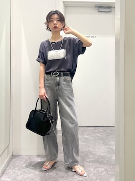 「アイテム（ボストンバッグ）」を使った、hikaruさん（レディース・161cm・30代）の夏コーディネート