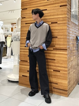 くおんさん（メンズ・172cm）の秋コーディネート