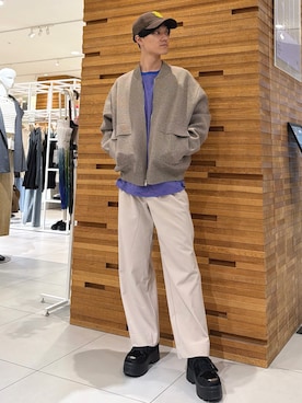 くおんさん（メンズ・172cm）の冬コーディネート