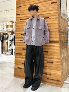 「アイテム（ブルゾン）」を使った、くおんさん（メンズ・172cm）の秋コーディネート