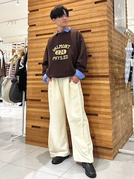 「アイテム（パンツ）」を使った、くおんさん（メンズ・172cm・10代）の秋コーディネート