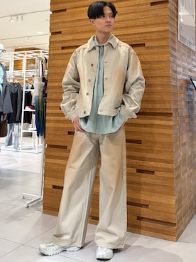 くおんさん（メンズ・172cm）の冬コーディネート