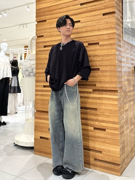 「アイテム（トップス）」を使った、くおんさん（メンズ・172cm・10代）の秋コーディネート