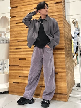 「アイテム（ブルゾン）」を使った、くおんさん（メンズ・172cm・10代）の秋コーディネート