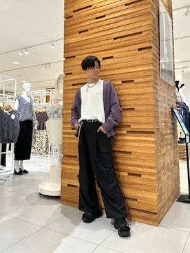 「アイテム（カーゴパンツ）」を使った、kuon1206さん（メンズ・172cm・20代）の夏コーディネート