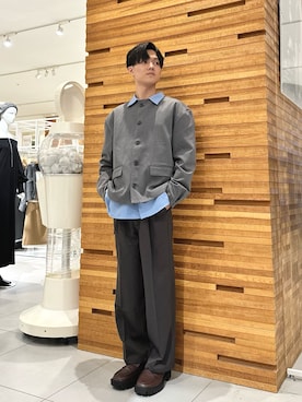 「アイテム（その他アウター）」を使った、くおんさん（メンズ・172cm）の秋コーディネート