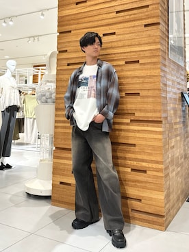 「チェック」｜くおんさん（メンズ・172cm・10代）の秋コーディネート