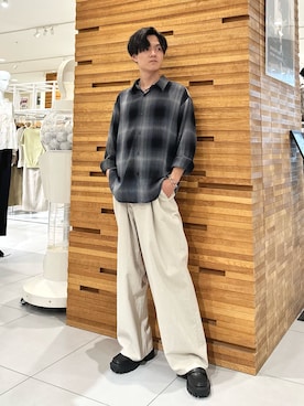 くおんさん（メンズ・172cm）の秋コーディネート