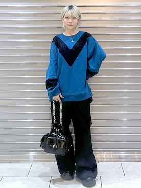 「アイテム（チュニック）」を使った、たなべさん（レディース・156cm）の秋コーディネート