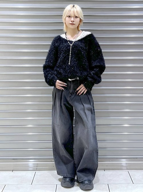 セール】<WEB限定サイズあり>タックデニムパンツ（デニムパンツ