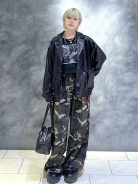 「PBLIM（ページボーイリム）のアイテム（スウェットパンツ）」を使った、たなべさん（レディース・156cm）の秋コーディネート