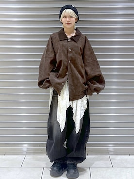 「PAGEBOY（ページボーイ）のアイテム」を使った、たなべさん（レディース・156cm）の秋コーディネート