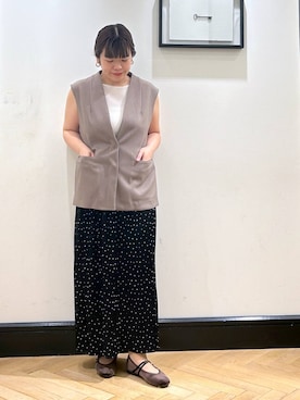 「アイテム（バレエシューズ）」を使った、ap erikaさん（レディース・157cm・30代）の夏コーディネート