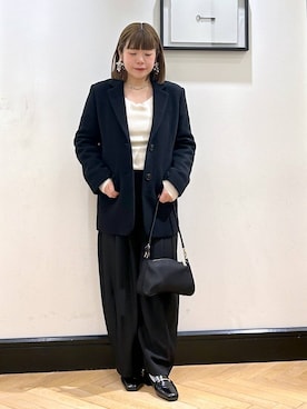 「アイテム（ローファー）」を使った、ap erikaさん（レディース・157cm・30代）の秋コーディネート