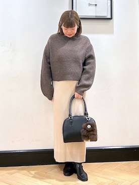 「アイテム（キーホルダー）」を使った、ap erikaさん（レディース・157cm・30代）の秋コーディネート