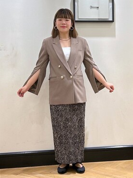 「A part by（アパートバイ）のアイテム（バレエシューズ）」を使った、ap erikaさん（レディース・157cm）の秋コーディネート