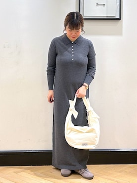 「アイテム（トートバッグ）」を使った、ap erikaさん（レディース・157cm・30代）の秋コーディネート