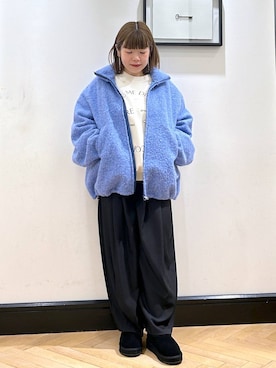 「アイテム（スリッポン）」を使った、ap erikaさん（レディース・157cm・30代）の秋コーディネート