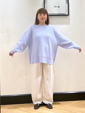 「アイテム（スラックス）」を使った、ap erikaさん（レディース・157cm・30代）の秋コーディネート