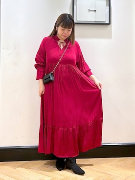 「アイテム（ワンピース/ドレス）」を使った、ap erikaさん（レディース・157cm・30代）の秋コーディネート