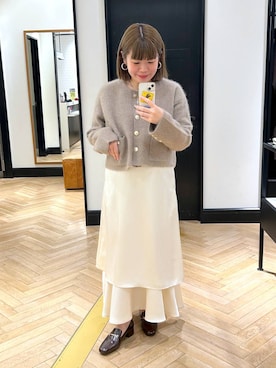 「アイテム（ローファー）」を使った、ap erikaさん（レディース・157cm・30代）の秋コーディネート