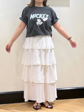 「A part by（アパートバイ）のネックカフ（ネックレス）」を使った、seさん（レディース・157cm）の夏コーディネート
